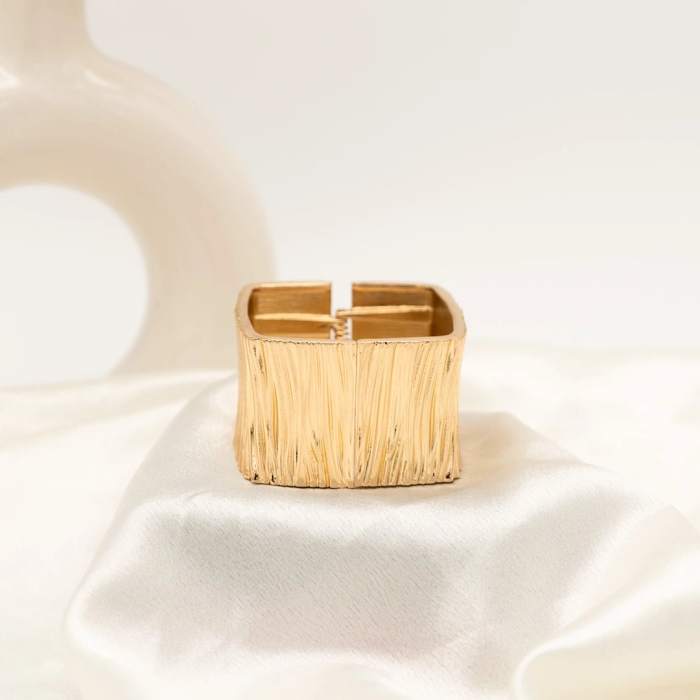 Golden Bark Bangle